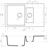 Мойка OMOIKIRI DAISEN-86-2-SA Artgranit/бежевый 4993478